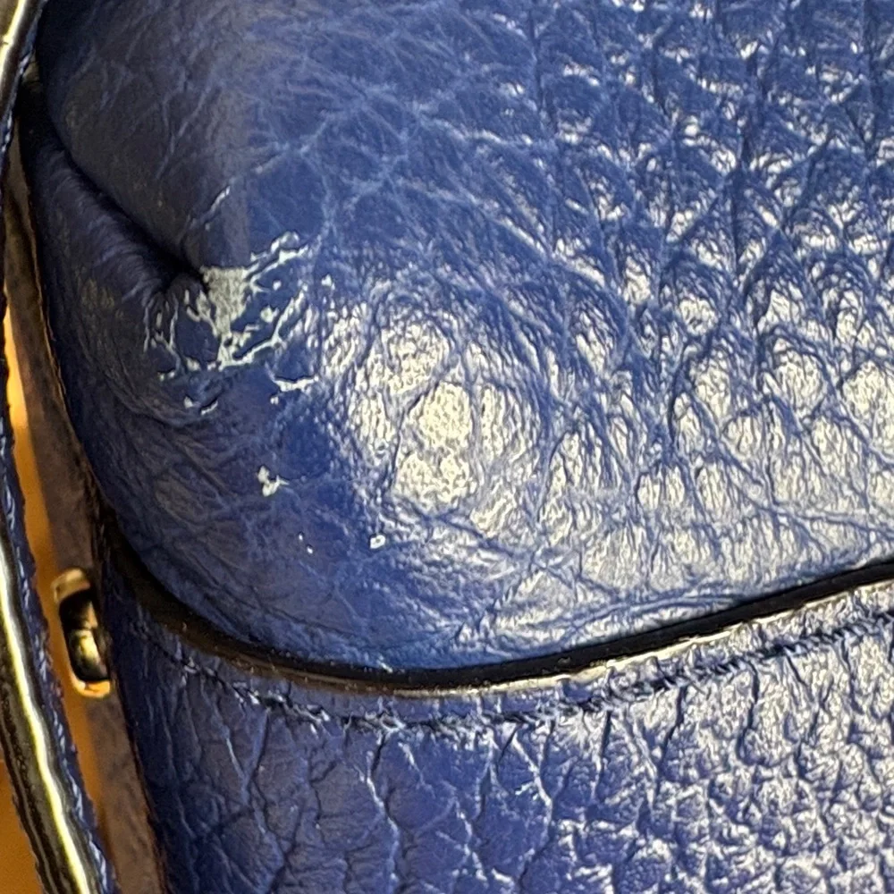 KATE SPADE - EUC Southport Ave Sloan Satchel Cobalt Blue Leather Bag